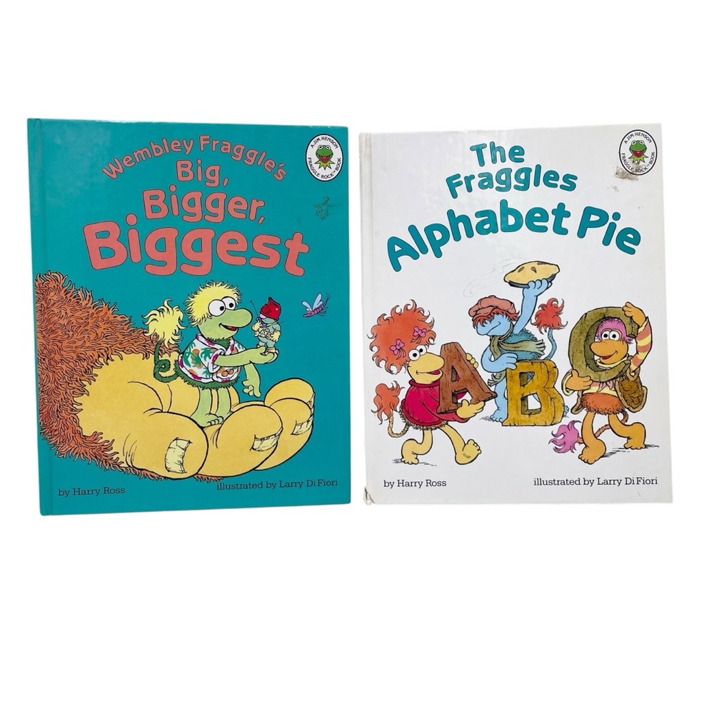 The Fraggles Alphabet Pie & Wembley Fraggles Big, Bigger, Biggest Set of 2 Books
